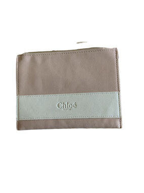 Chloé One Size Beige & Light Green Clutch Wristlet